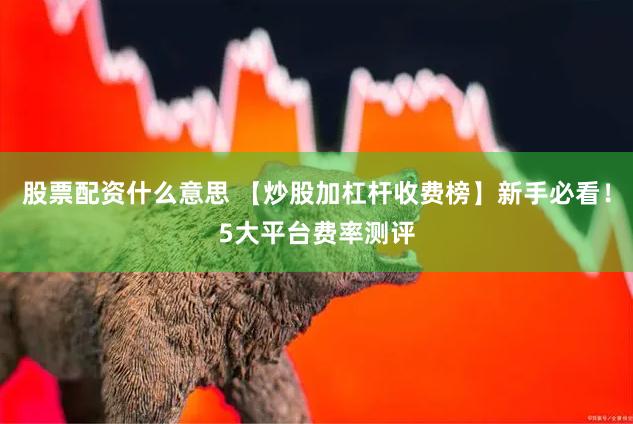 股票配资什么意思 【炒股加杠杆收费榜】新手必看！5大平台费率测评